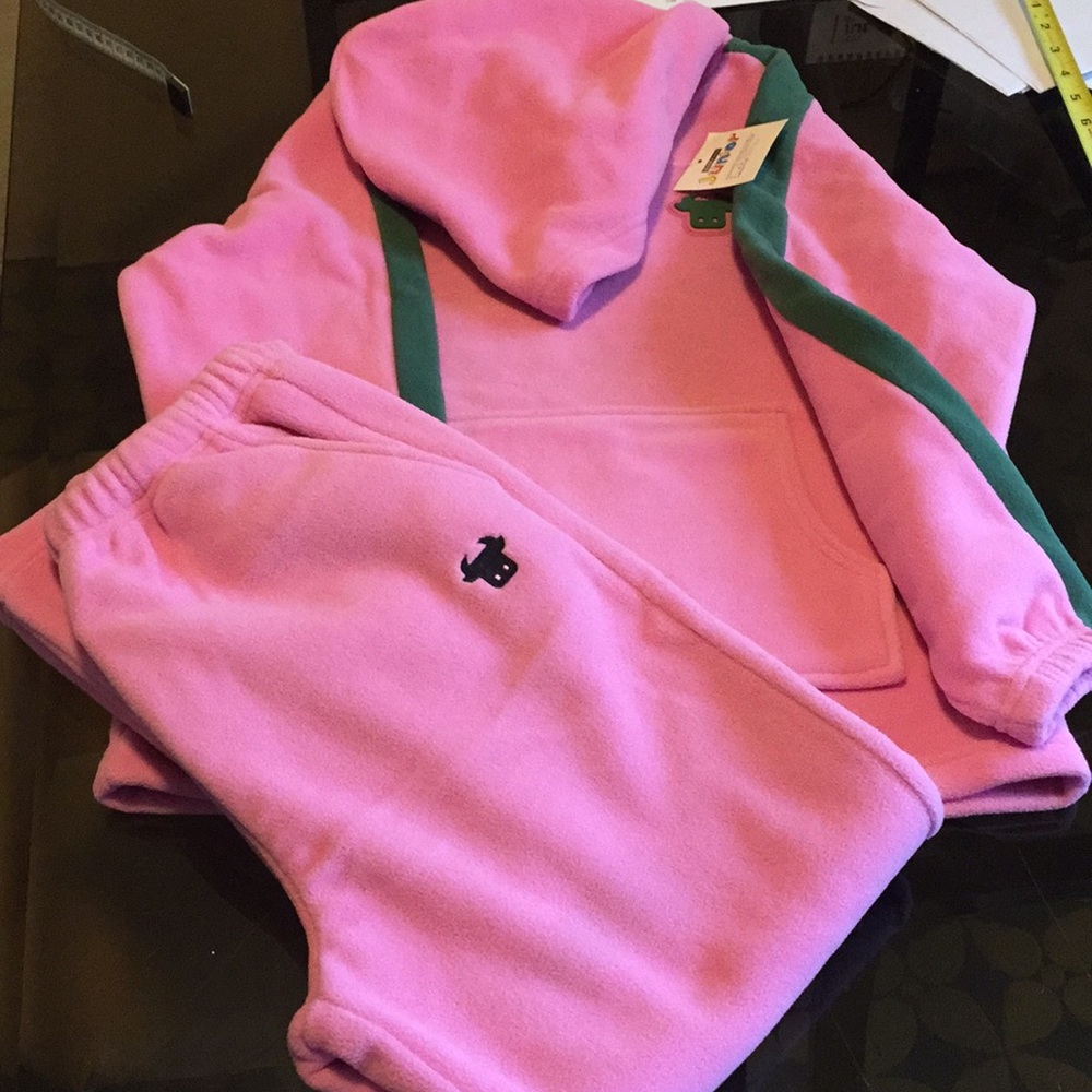 Kids girl fleece top and bottom